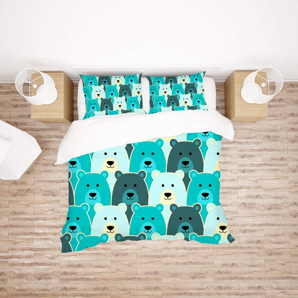 Housse de couette ours polaire King Size pour des nuits douillettes