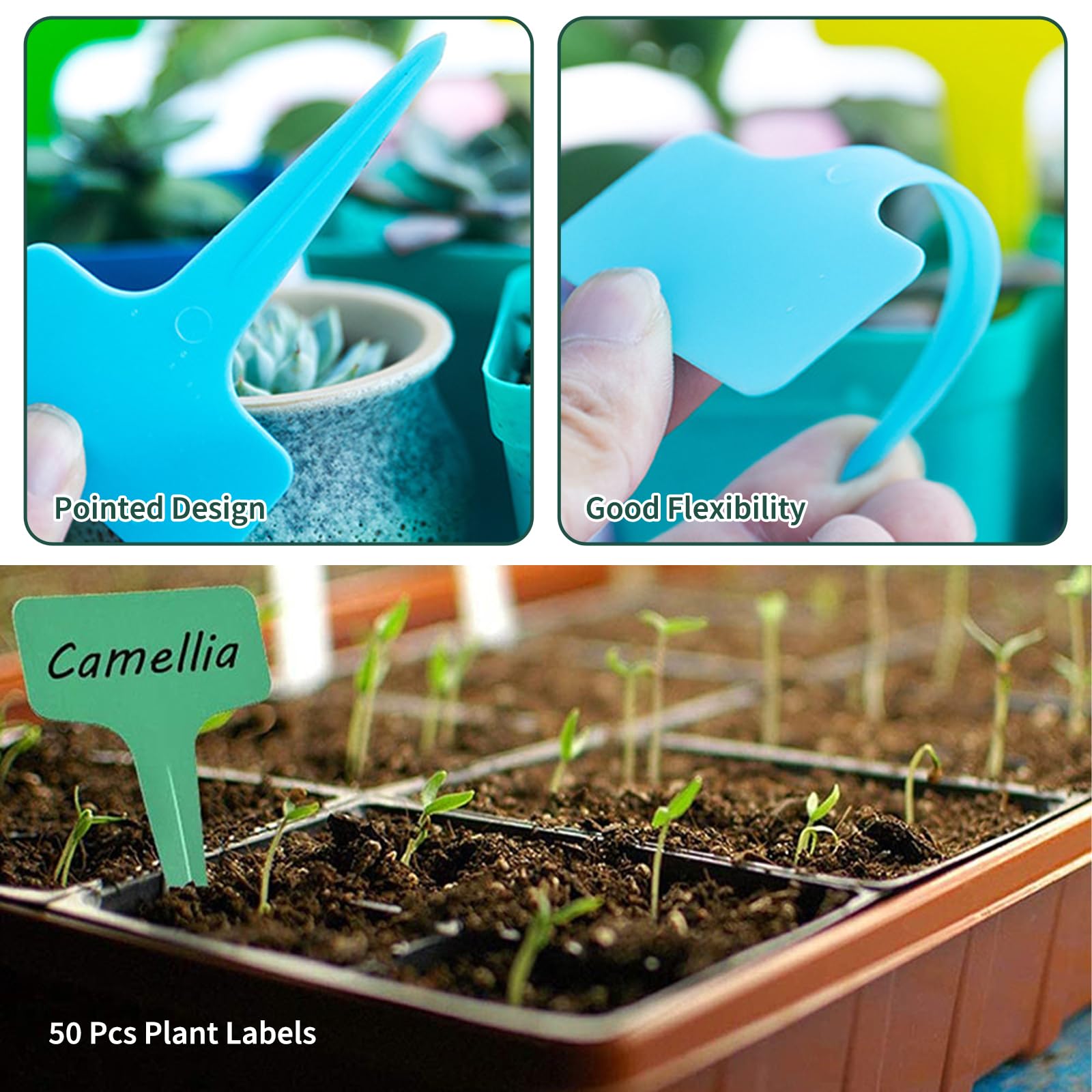 FALESOUL Mini Bloqueur De Sol De 10,2 Cm, 20 Cellules à Main, Mini Blocs De Sol Bloquant Les Semences, Outil De Blocage Du Sol Pour Le Démarrage Des