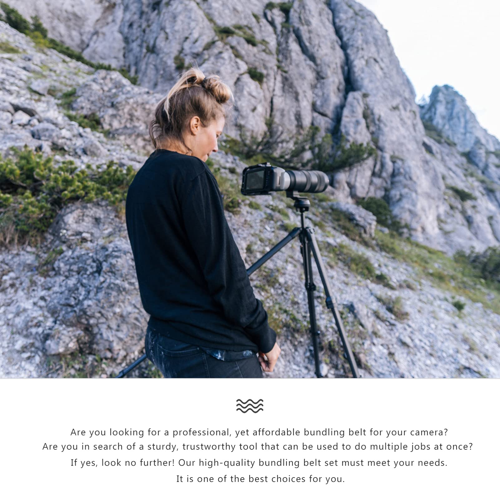 Mipcase 2Pcs Hunting Strap Securing Belt for Outdoor Use for Camping Hiking and Organizing Your Gear Lightweight and Durable Fixing Tool