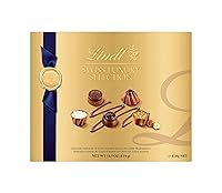 Vista 1 de Lindt Swiss Luxury Selection surtido de chocolates, caja de regalo de chocolate, ideal para regalo, caja de regalo de 14.6 onzas