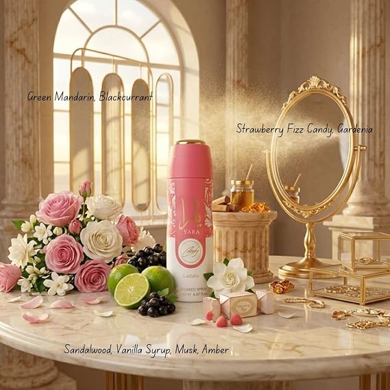 Lattafa Yara Candy Body Spray 200ml (6.7 oz)