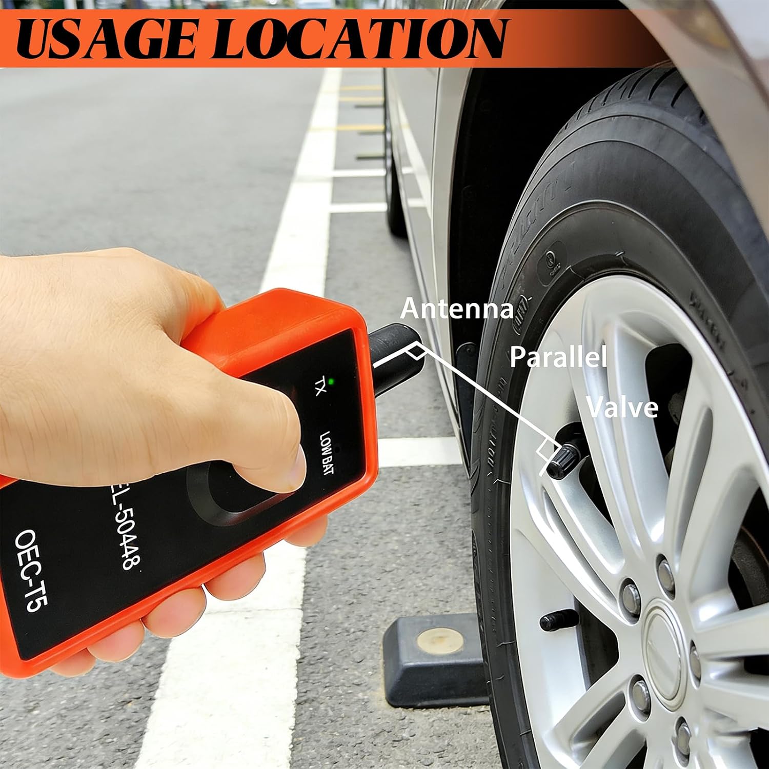 TPMS Relearn Tool for Car Tire Sensor, EL-50448 TTire Pressure Monitor Sensor Activation Reset Tool OEC-T5, System Programming Training for Most GM Series Vehicles 2006-2021, Car Accessorie