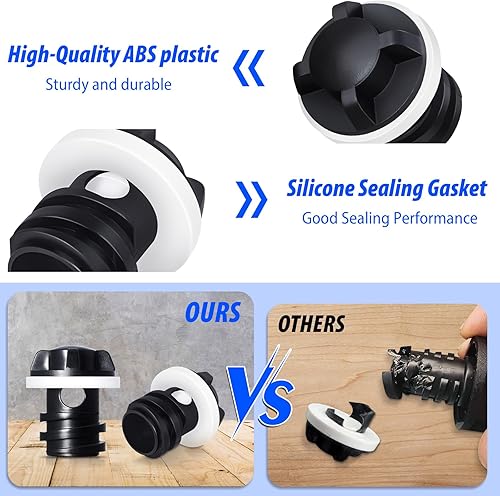 Miniatura 4 de Tapón de drenaje enfriador para YETI, paquete de 2 accesorios de repuesto para enfriadores YETI Tundra, tanque y RTIC, tapón de hielera para YETI