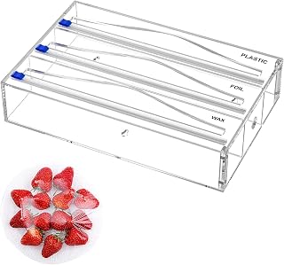 Frischhaltefolie Spender Acryl Frischhaltefolie Alufolie Organizer