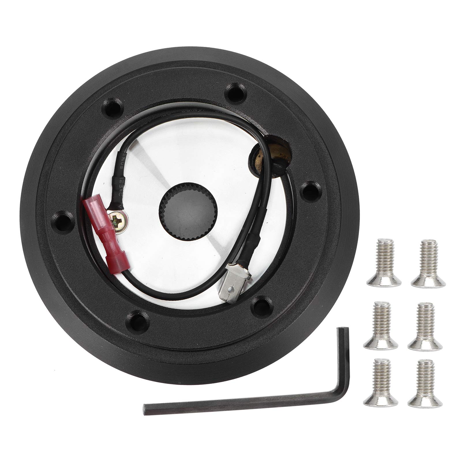 Adapter piasty do szybkiego mocowania kierownicy, 6 otworów, aluminiowa podstawa przyłączeniowa do kierownicy wyścigowej do Eclipse Galant Lancer Montero Impreza 90 03, średnica 3,9 cala