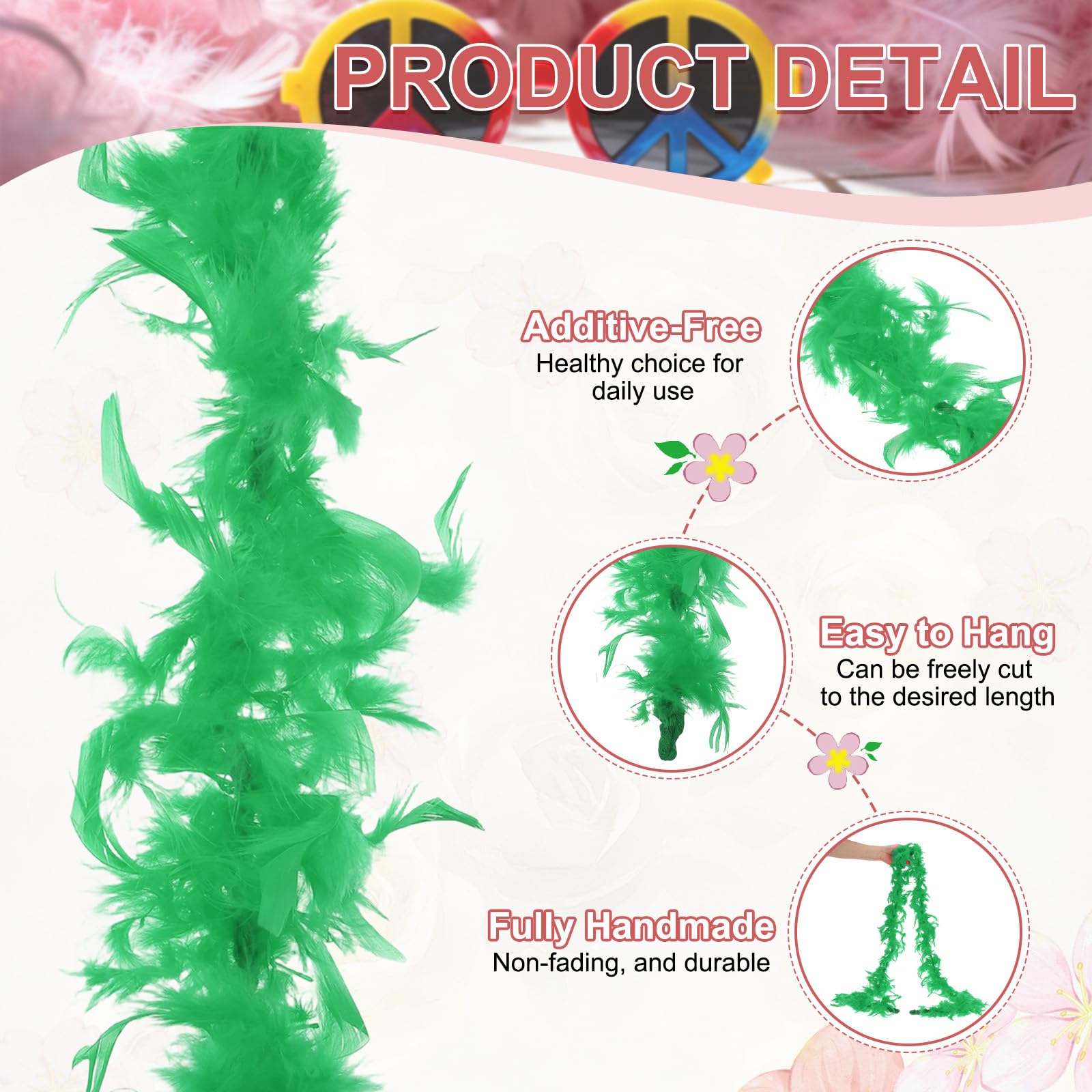 PATIKIL 40g 2 Yards Feather Boa - Image 3
