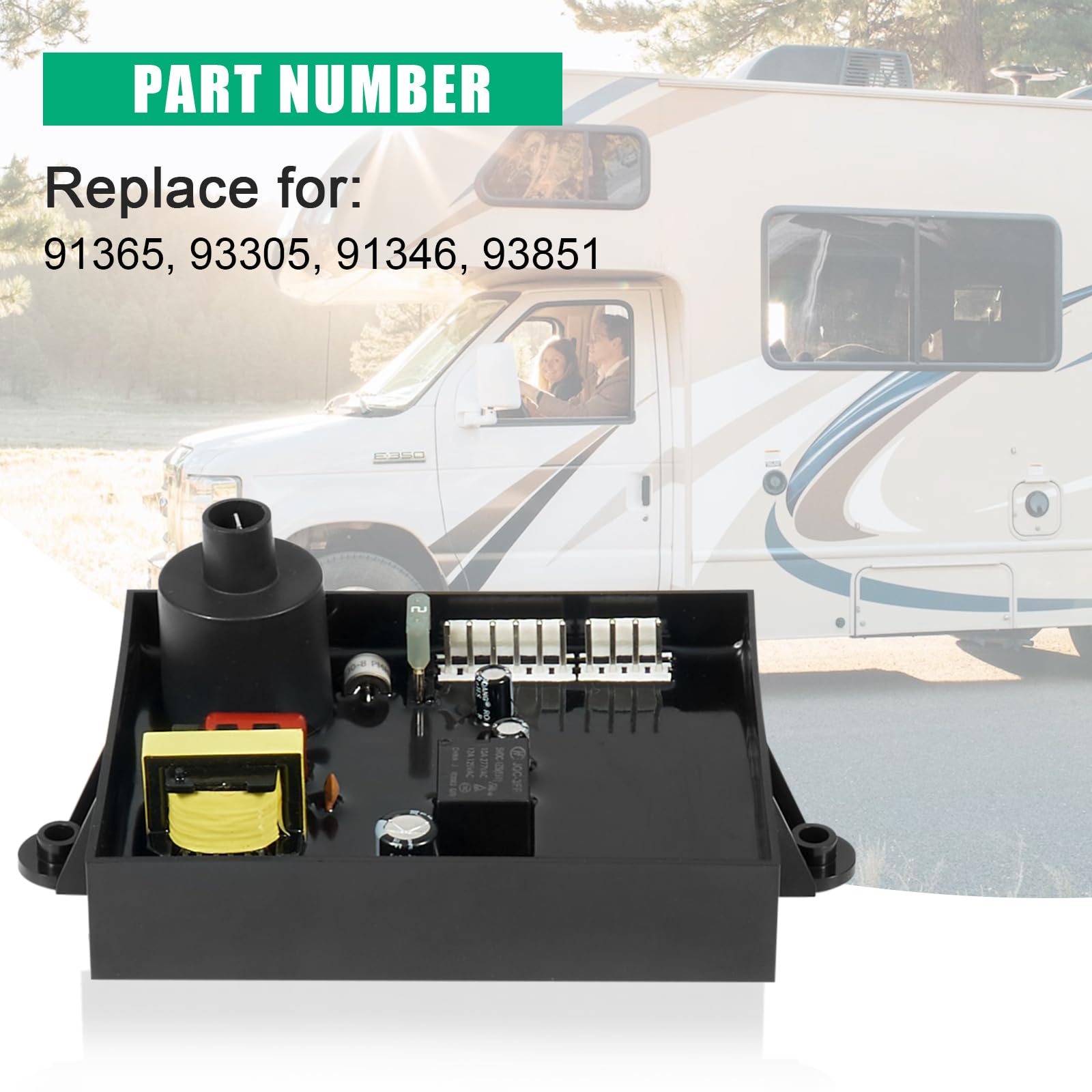 Lrichy 91365 Universal RV Water Heater Control Board - Replacement For Atwood & Dometic Gas/Electric 12V Heaters