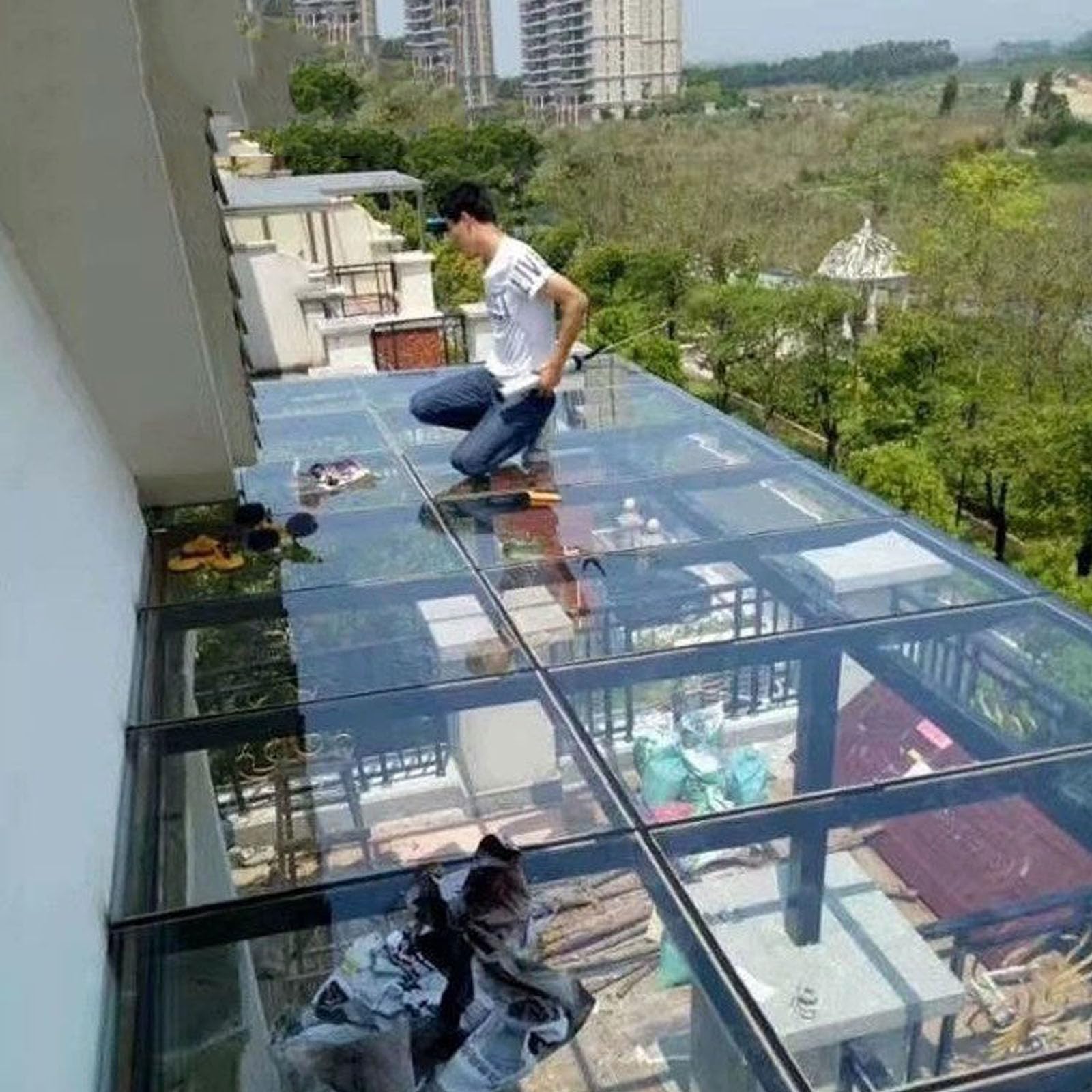 Lastra Copertura in Policarbonato,Fogli In Acrilico Trasparente,Resistenza UV Chiaro Schermo Termoisolante,per Esterno Giardino Serra Balcone (0.8x2m)