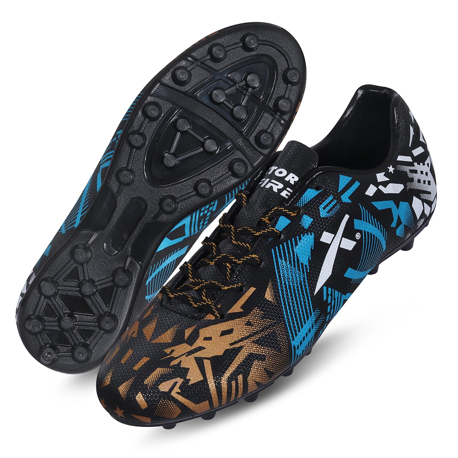 Fire Football Shoe/Studs, Double Colored TPU Sole, Padded Footbed, Premoulded Heel Shoe for Men-image-10