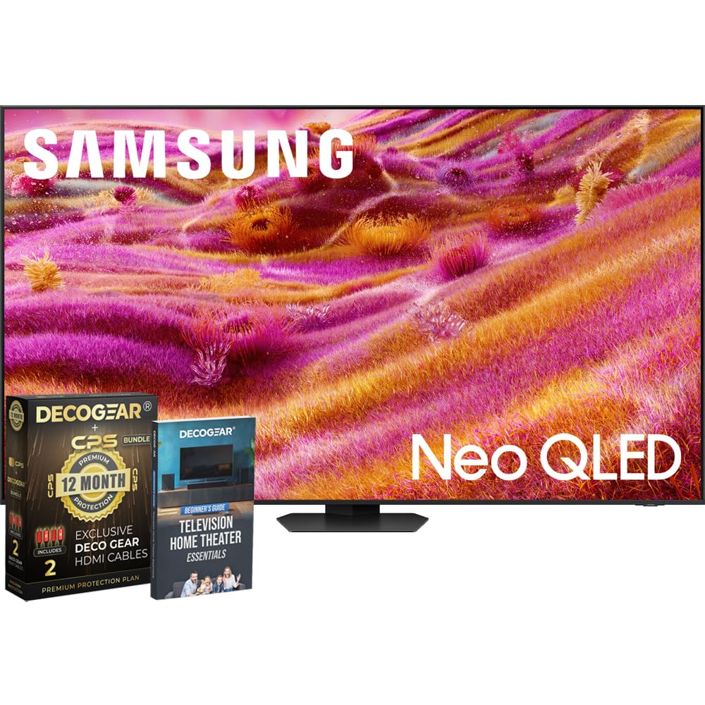 Samsung 65 Neo QLED 4K QN90F Smart TV 2025 Vision AI Neo Quantum HDR Glare-Free Bundle with CPS