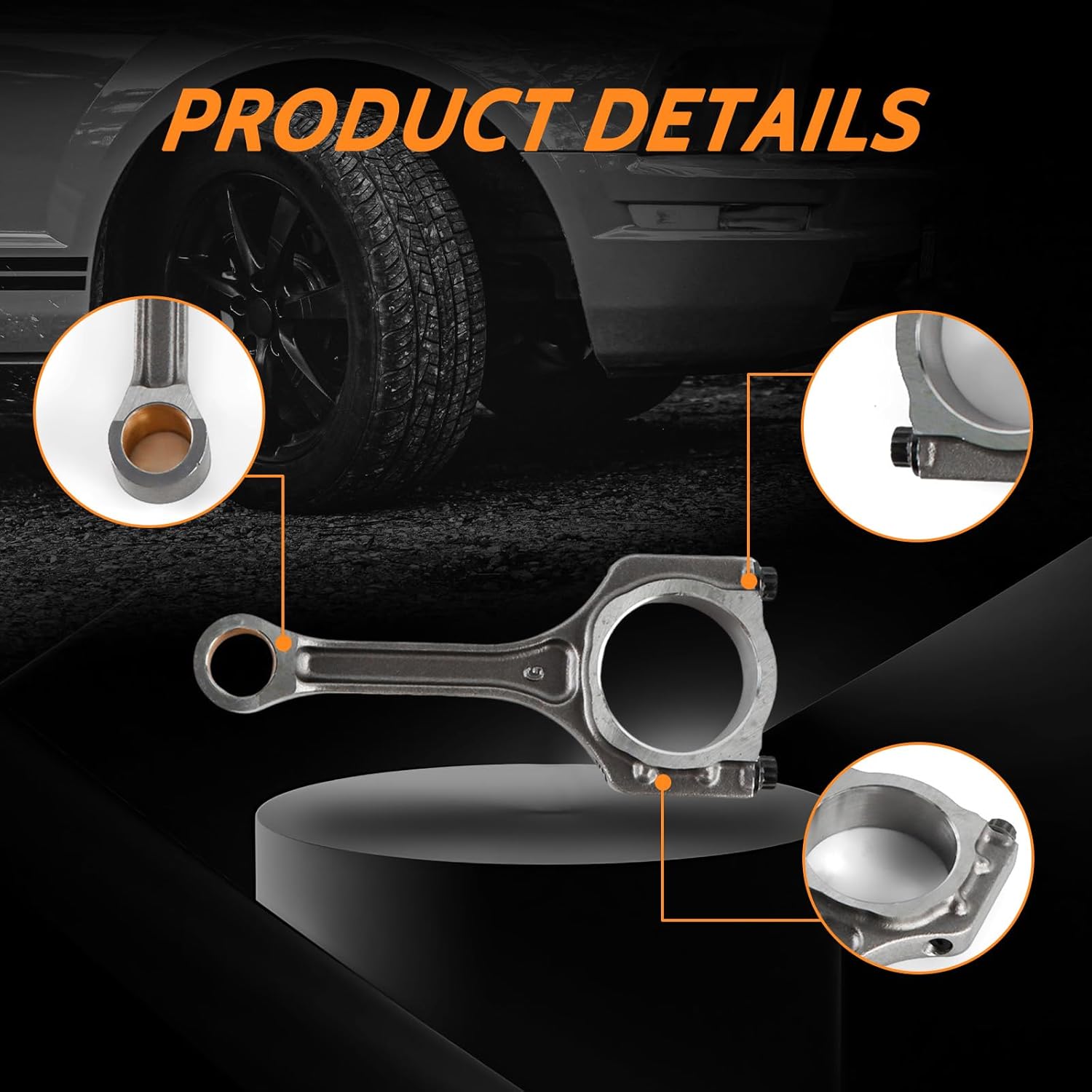 Engine Connecting Rods 23510-2G540 Fit for Forte Sorento Sportage Sonata Santa Fe Sport Tucson 2.4L replaces 23510-2G500 23510-2G520