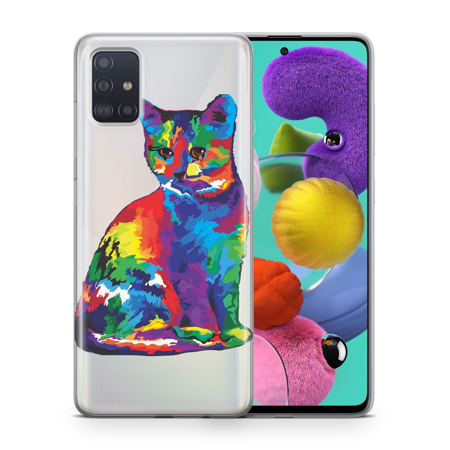 Coque Huawei P8 Lite 2017 silicone chat multicolore König Design