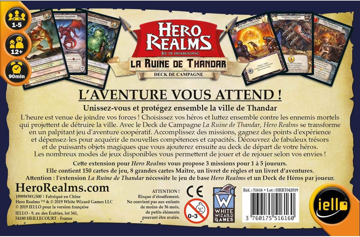 Hero Realms La Perdición de Thandar – Juegos de Mesa Rampi Games