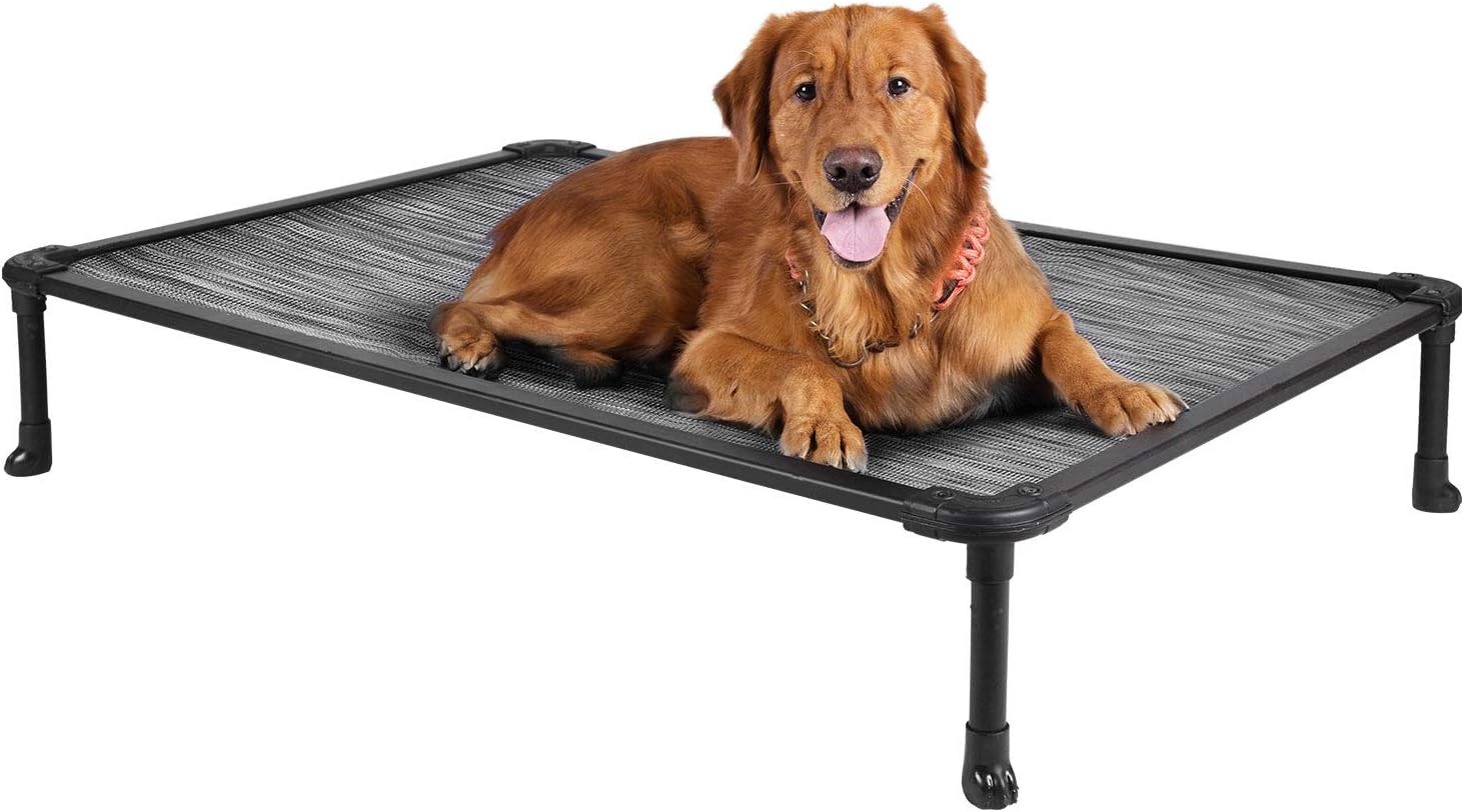 Buy Veehoo Chew Proof Elevated Dog Bed Cooling Raised Pet Cot Rustless Aluminum Frame and