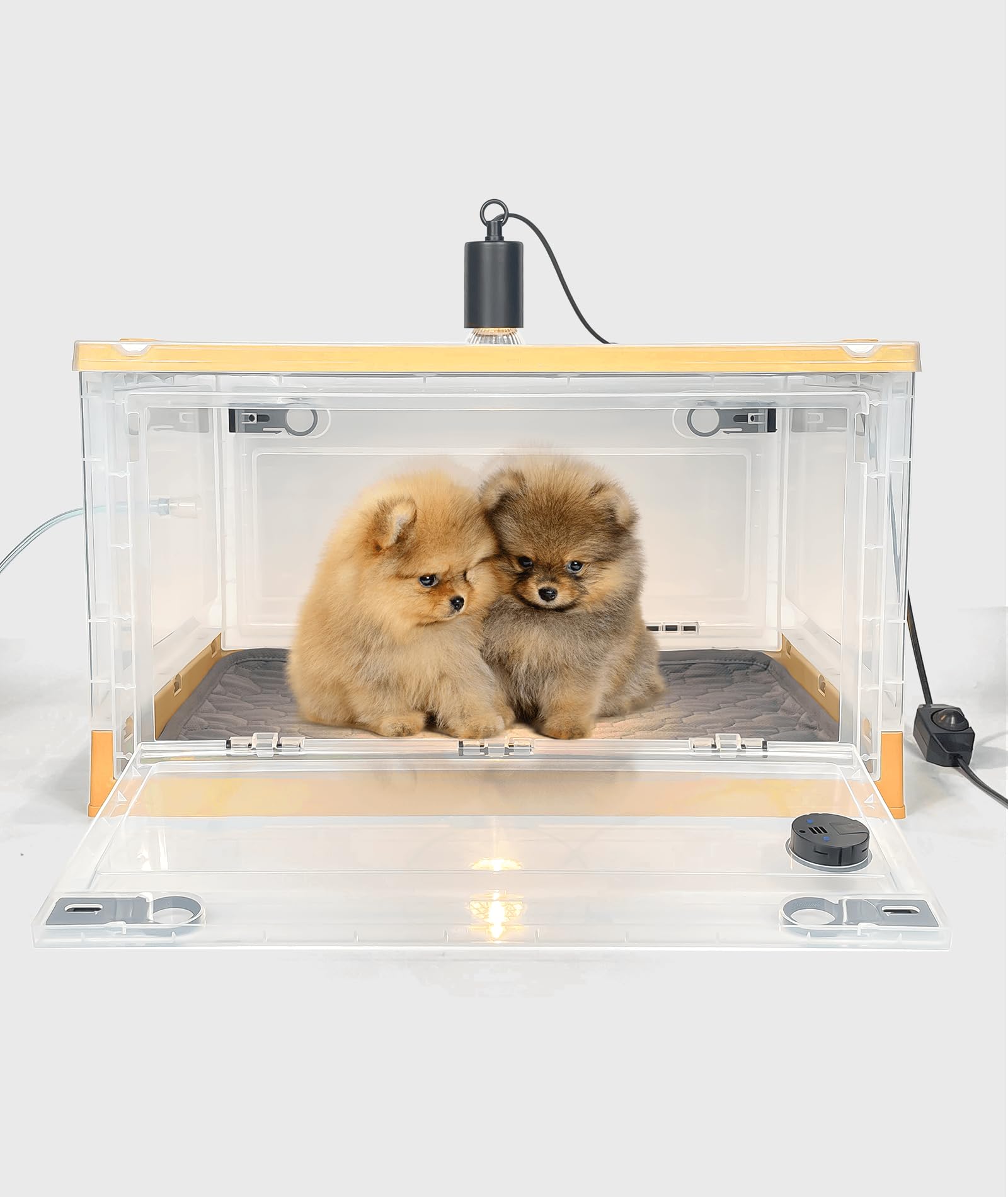Incubator for Puppies with Heatining and Oxygen Tube, Kittens Incubator