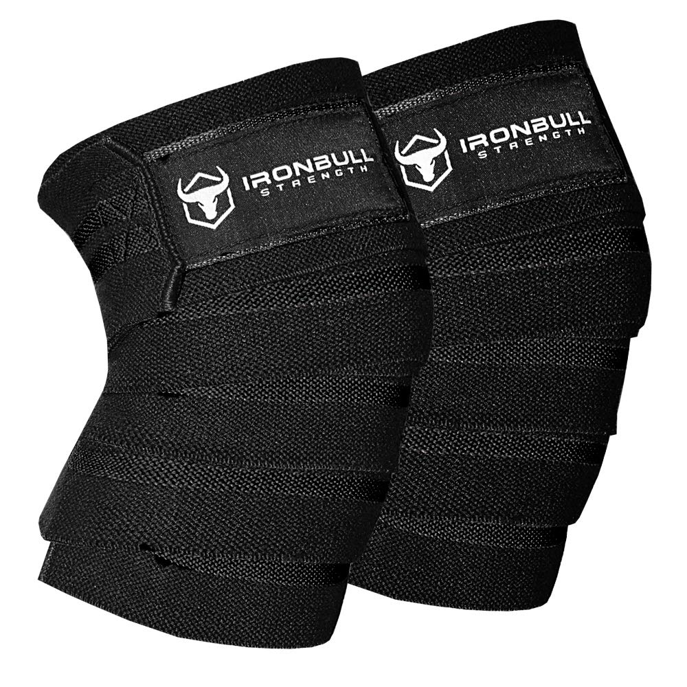 Buy Iron Bull Strength Knee Wraps (1 Pair) 80" Elastic Knee Elbow Support & Compression