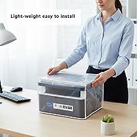 Vista 3 de Funda protectora transparente transparente a prueba de agua, compatible con HP, EPON, CANON, BROTHER, PIXMA Officejet