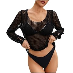 2025 Swim Cover Ups for Women Sexy Open Knit Beach Dress Bathing Suit Sheer Mesh Pool Cover Up