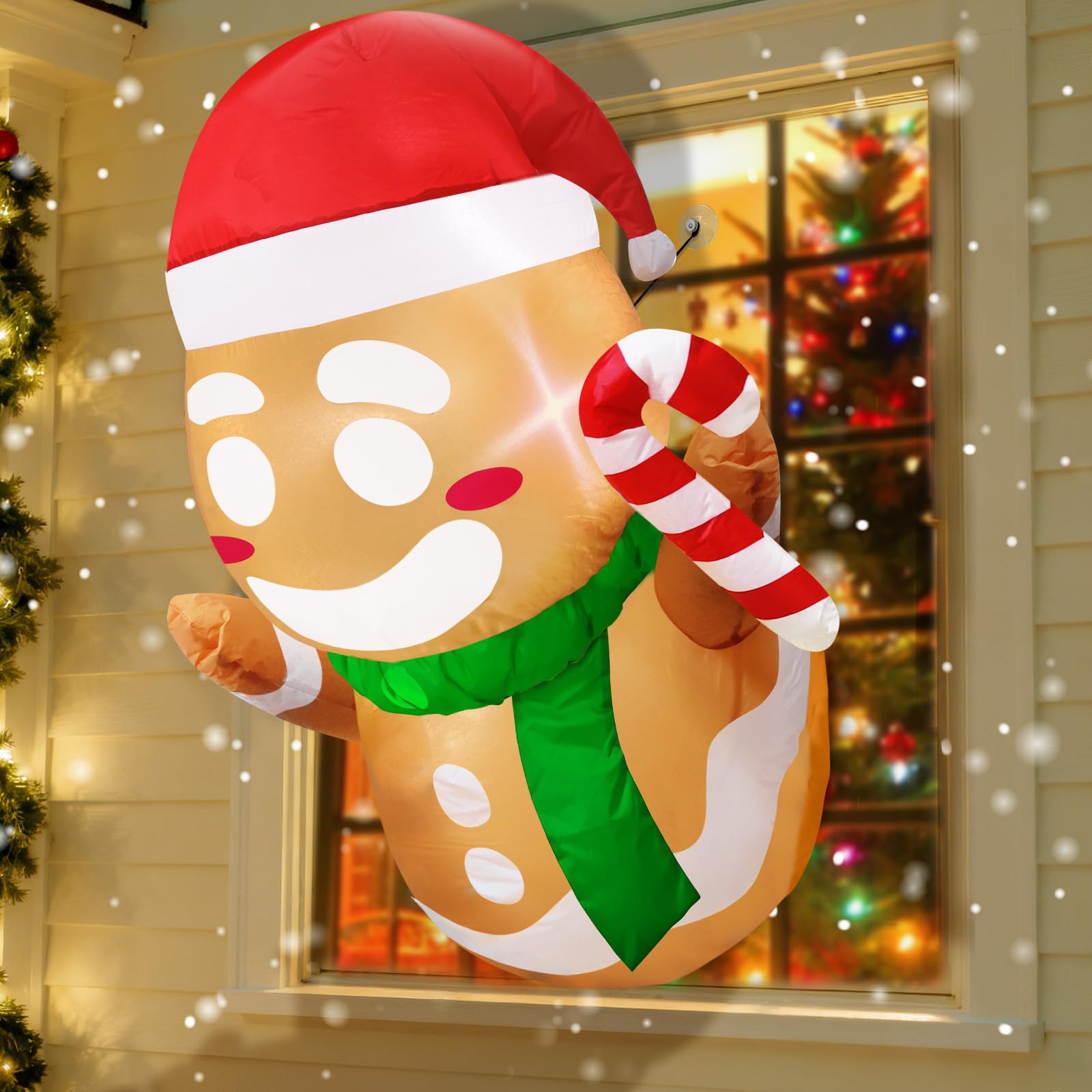 クリスマス man Amazon.com: TURNMEON Christmas Inflatable Gingerbread Man Broke