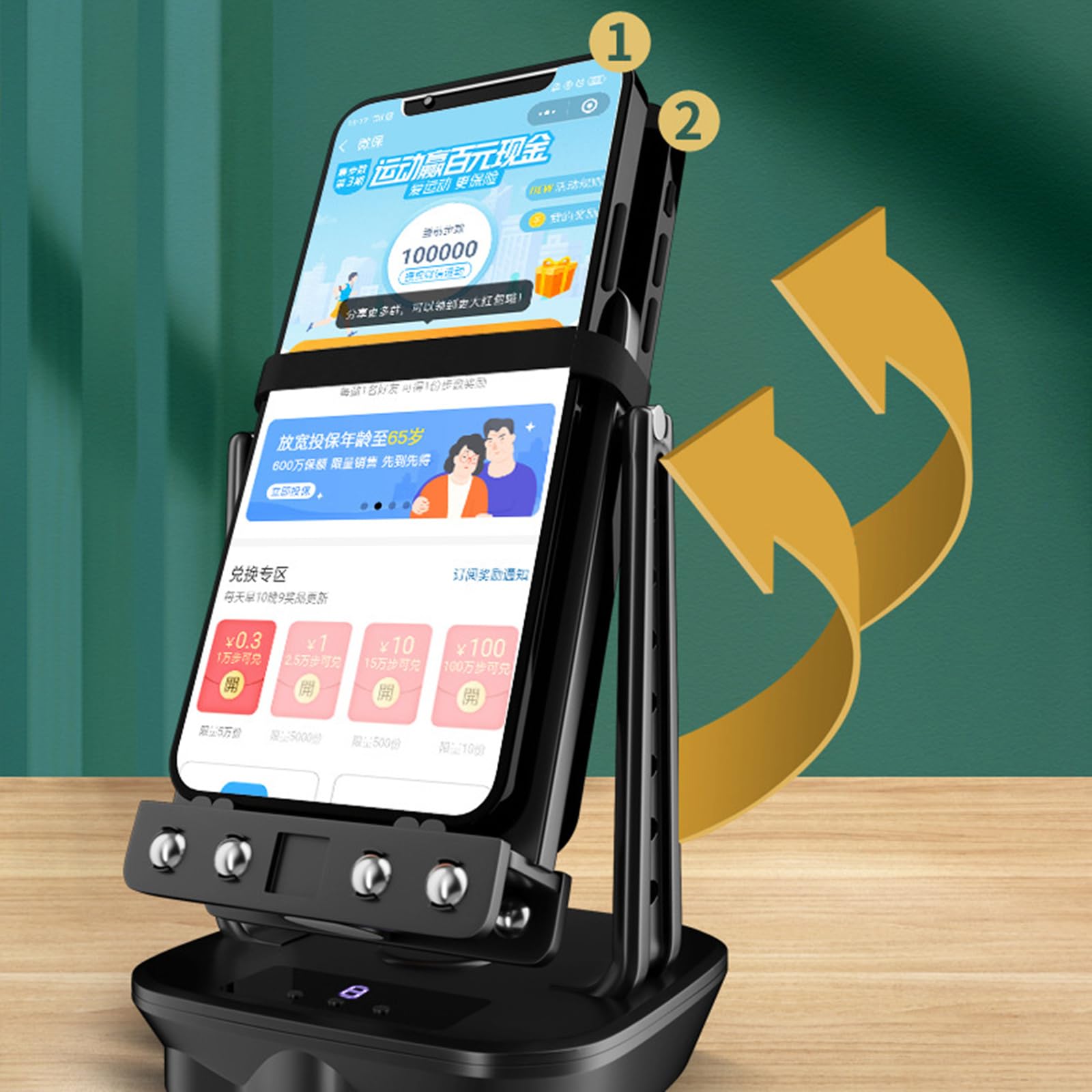 Amazon.co.jp: スマホ振り子 振り子 騒音なし USB給電 使用簡単 2台 