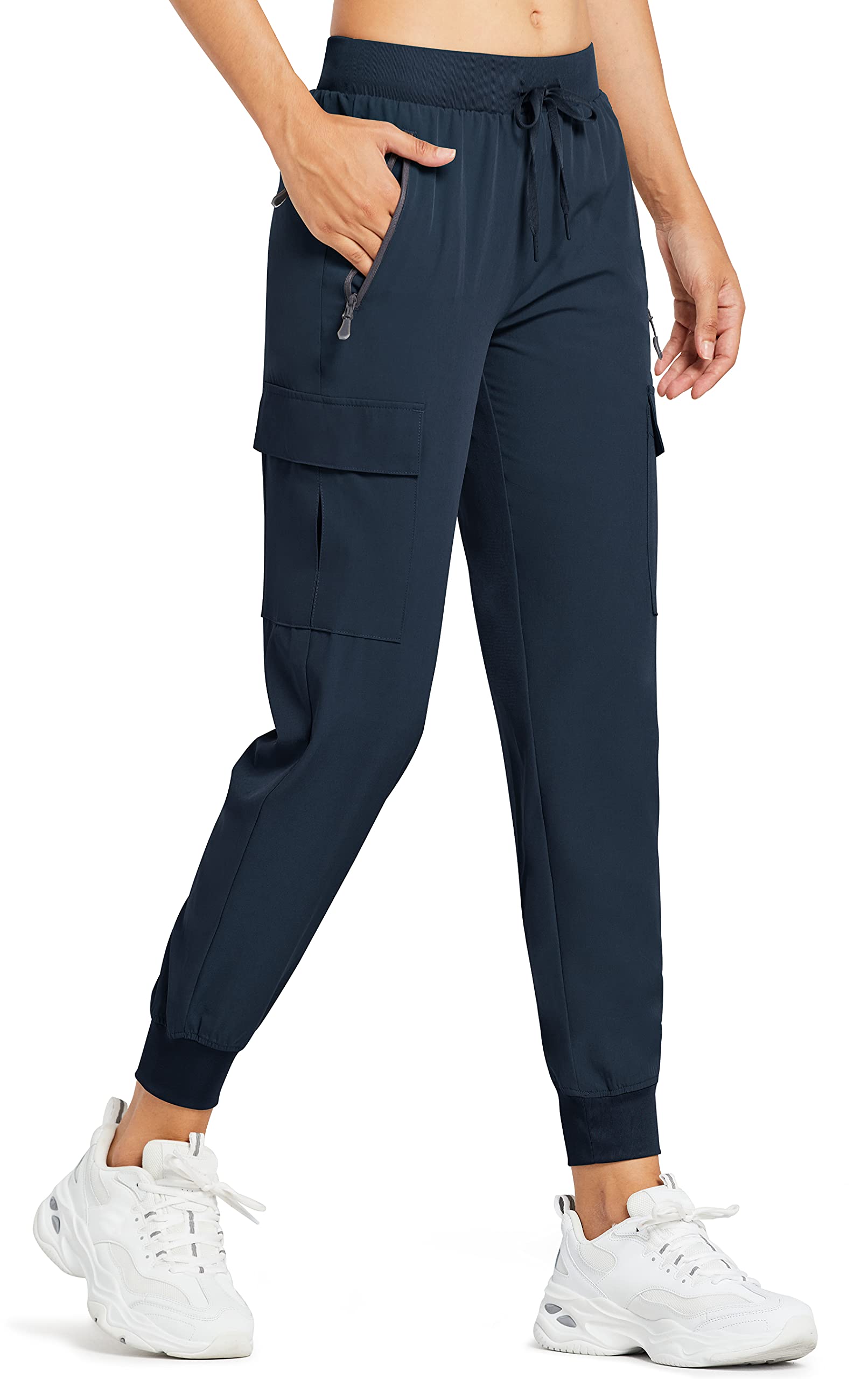 Comallan Pantaloni da Trekking da Donna Estivo Cargo Jogging Leggeri ad Asciugatura Rapida Pantaloni per Sportivi Running Sports Casual all'Aria Aperta