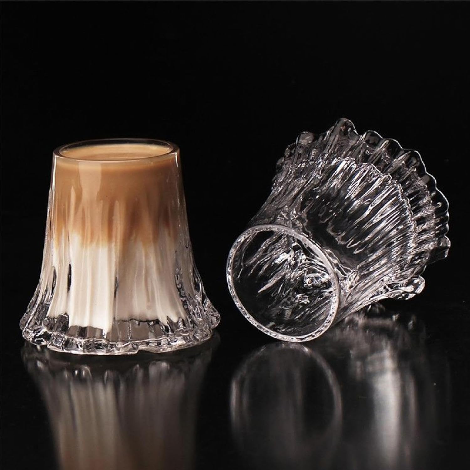 190ml European Creative Exquisite Volcano Cup Coffee Cup Glass Coffee Cup Small Coffee Special Cup