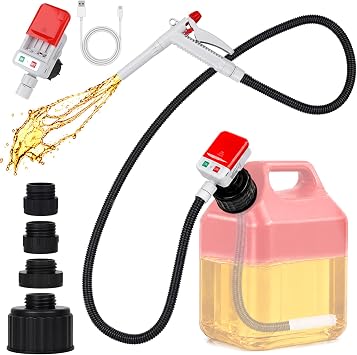 Fuel Transfer Pump 3.2GPM with Hand Nozzle for Quick Stop Flow Control