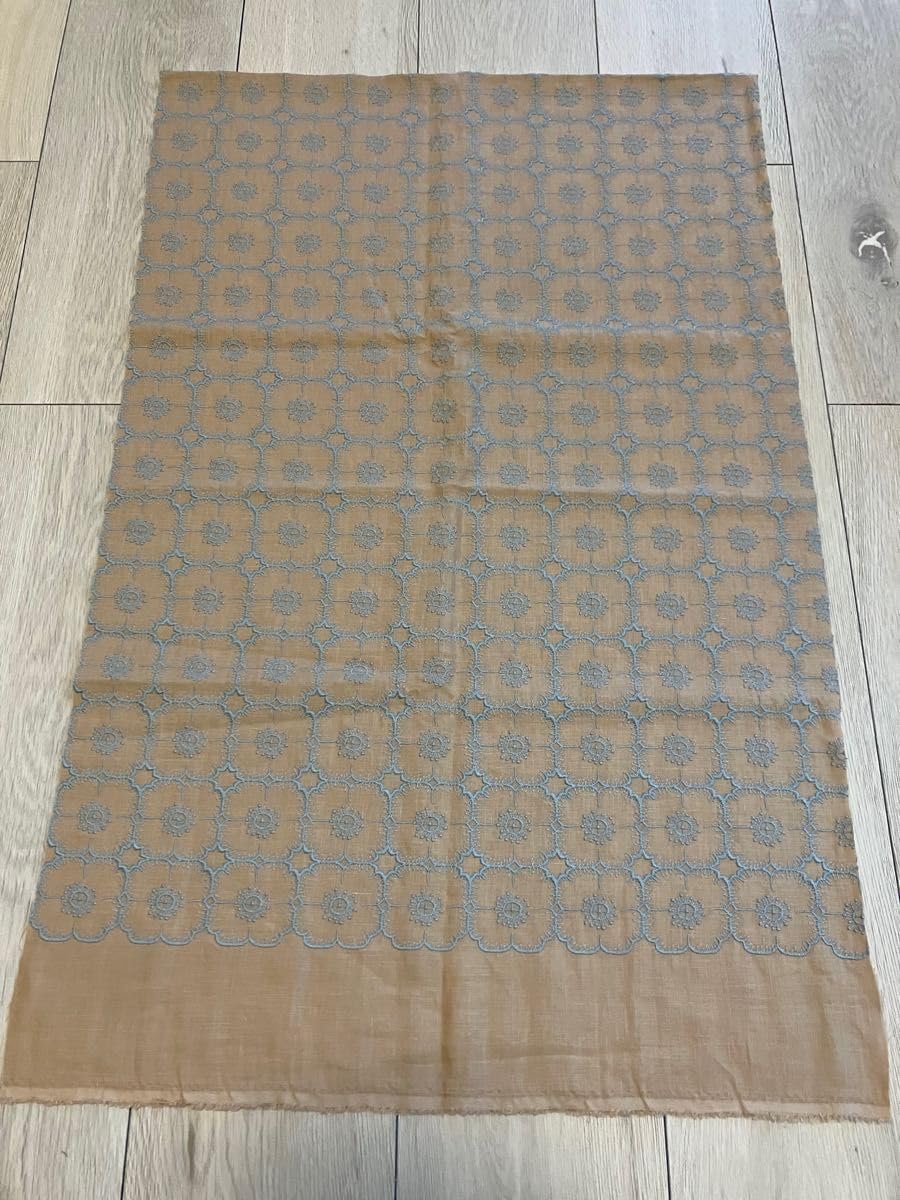 Amazon.co.jp: ミナペルホネン アネモネ ベージュ ライトブルー ハギレ  