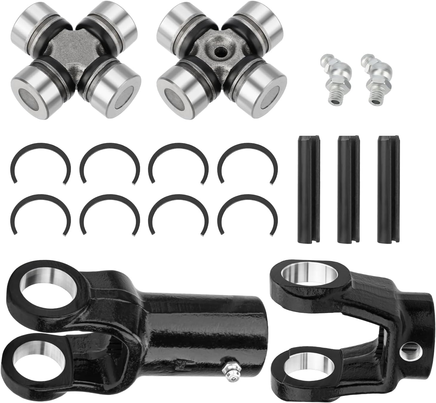 Front Prop Shaft Yoke & U-Joint (2 Side) for Polaris Sportsman 300 335 400 450 500 550 570 600 700 800 Magnum Scrambler Xpedition Xplorer ATP ACE OEM# 3260133 2203704 3260131 1350053 2203703
