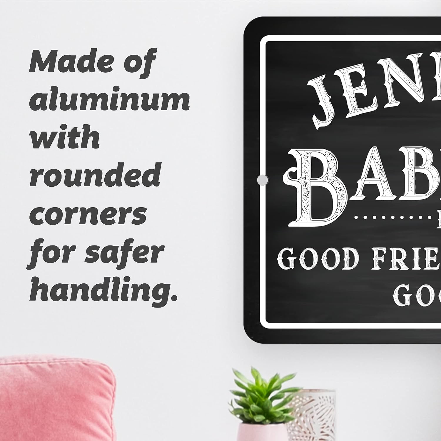 Personalized Babe Cave Metal Sign (4x6 Inches) image 4