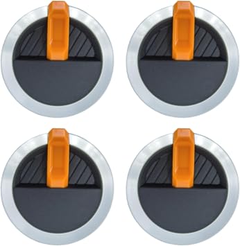 Blackstone Griddle Orange Control Knob Replacement - 4-Pack Accessories