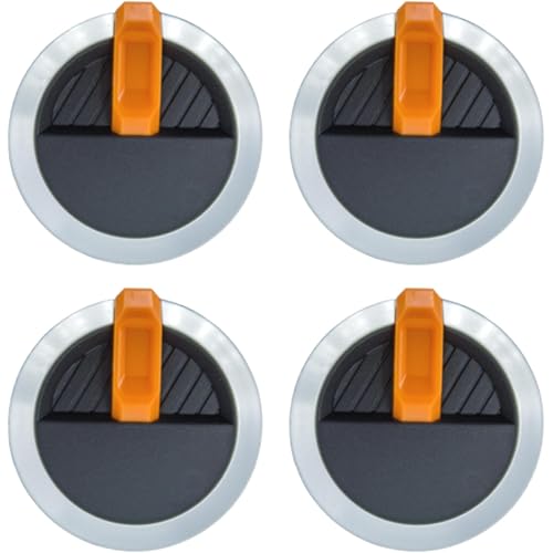 Orange Knob for Walmart Blackstone Griddle,Control Knob for Most Expert Grill Propane Gas Grill,4-Pack