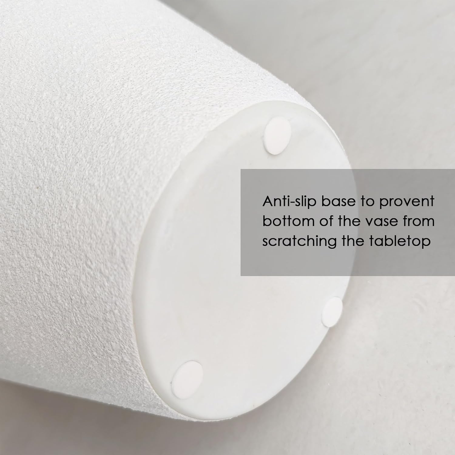 White Ceramic Pottery Barn Vase with Handles - 10" Large Decorative Terracotta Vase for Pampas Grass, Rustic Farmhouse Boho Vases for Home Decor, Living Room, Mantel, Table, Shelf - Image 6