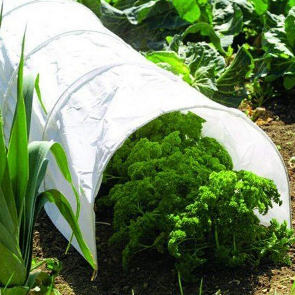 Túnel de plantación Túnel Protección de Planta de Invernadero Túnel Plástica Túnel de Cultivo de Sombra de plástico para el Invernadero Plantación con Herramientas de instalación