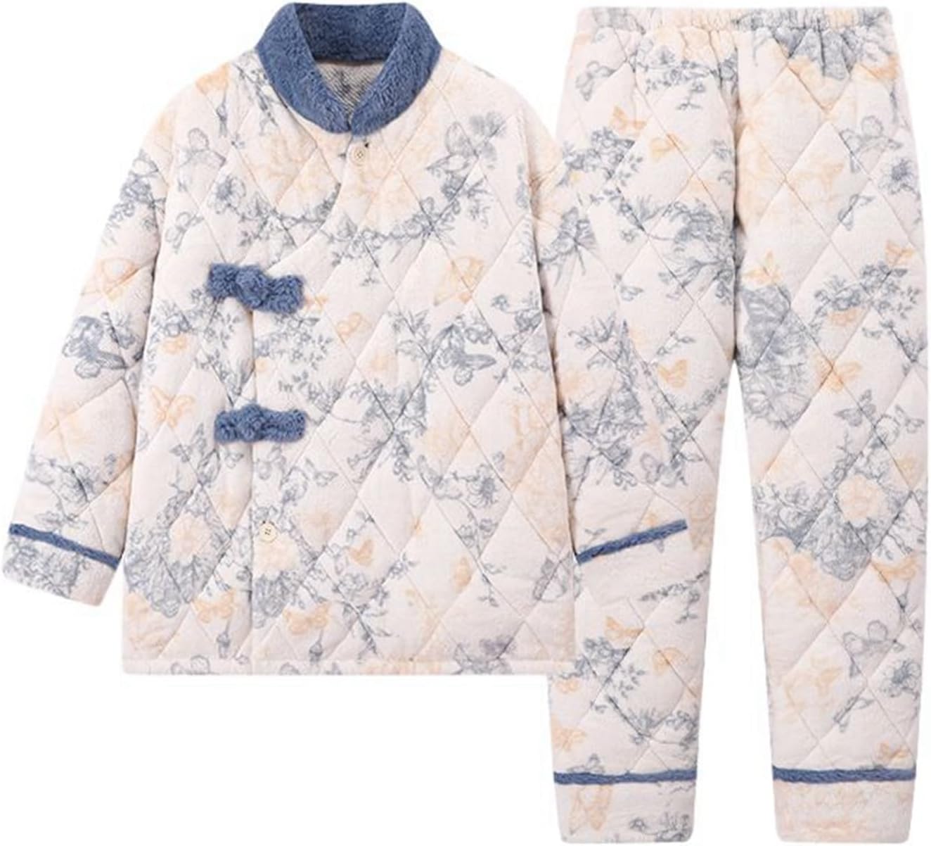 浴衣 紺色 コーマ地 注染 椿 菊 レトロ アンティーク 浴衣 紺色 コーマ