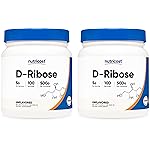 Nutricost D-Ribose Powder 500 Grams - 5000mg Per Serving, Non-GMO (500 G (2 Pack))