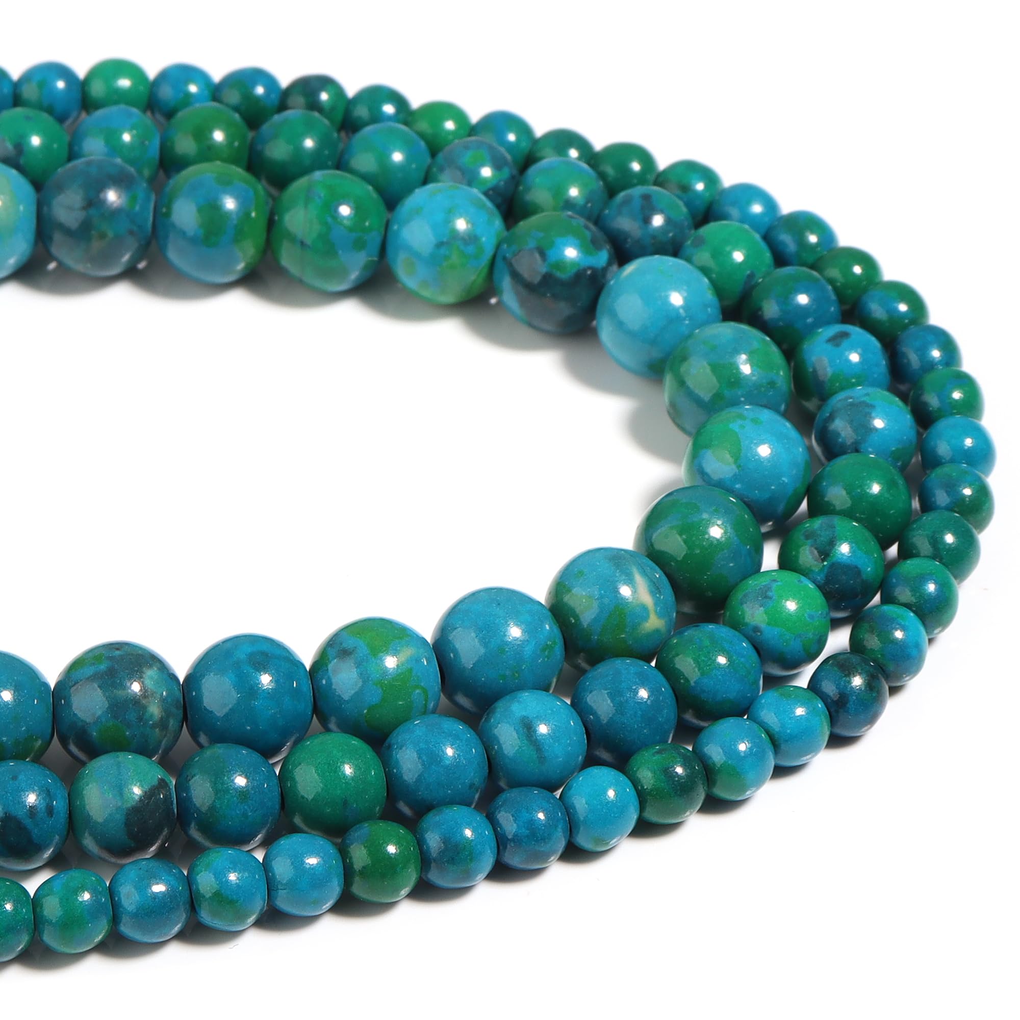 Natural Stone Beads Phoenix Stone 8 mm Polished Round Smooth Gemstone Beads for Jewellery Making 15 Inches