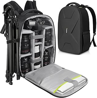 Endurax Large Camera Backpack Waterproof Compatible with Canon Nikon Photographers Camera Bag