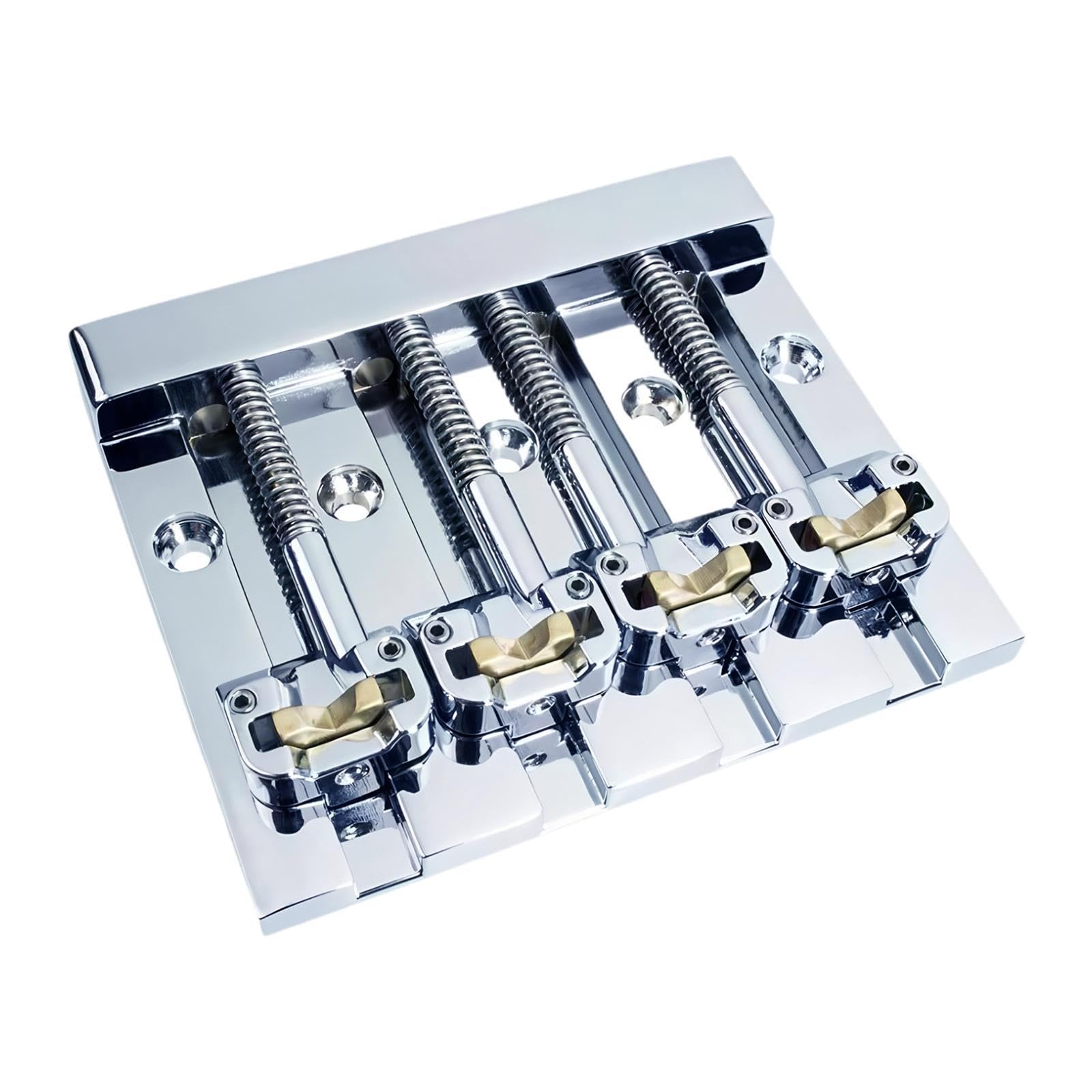 Puente para Bajo de con Tornillos de Montaje Metálicos, Fácil Ajuste, Accesorio para Reparación de Instrumentos Musicales de