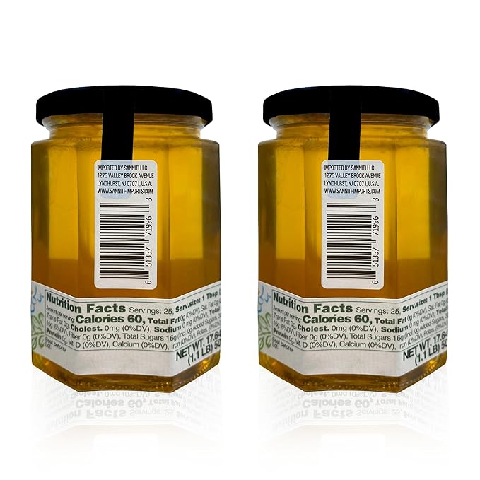 Sanniti Fulmer Miel de Acacia Húngara Natural 17.64 oz Pack 2 miniatura 2
