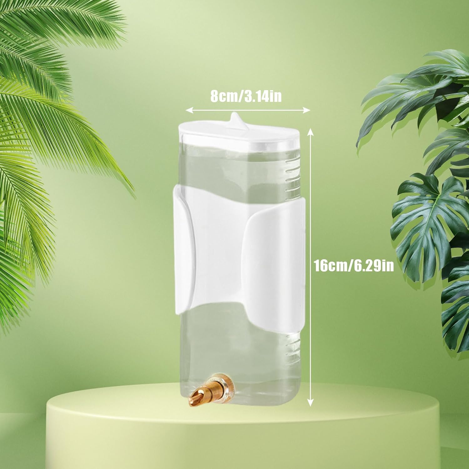 Automatic Bird Water Dispenser, 1 pc 280ML Parrot Water Feeder, No Mess Parrot Feeder Cage Accessories Bird Drinker Bowl Fountain for Parrot Budgie Lovebirds Cockatiel Parakeet image 2