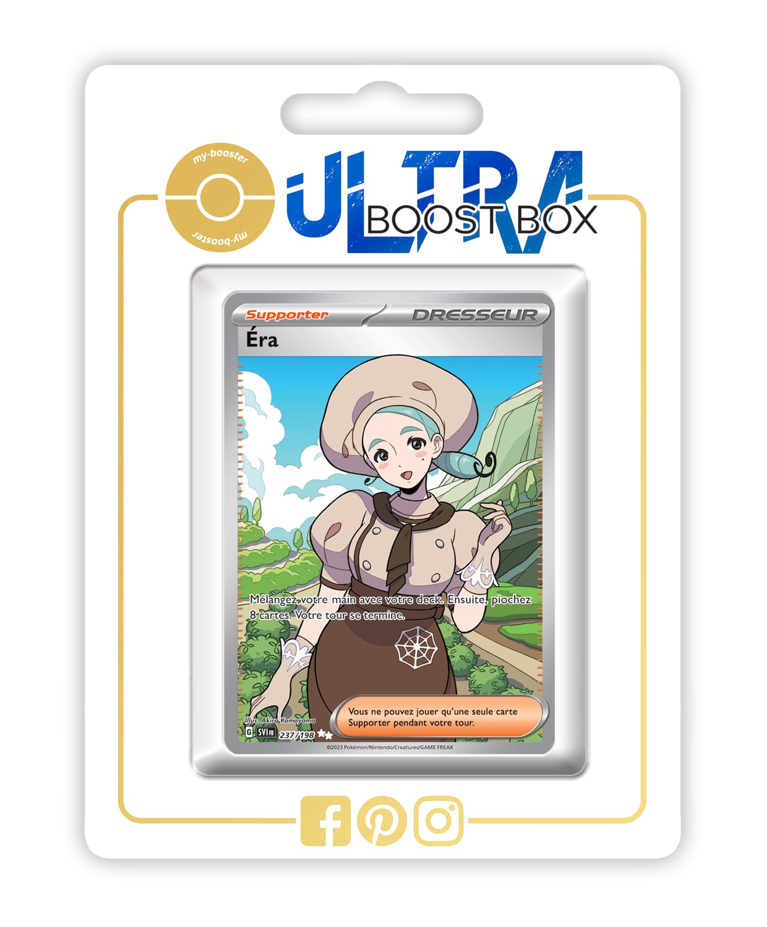 Carte Pokémon Dresseur Full Art Secrète - Ultraboost X Écarlate Et Violet, Flamme Blanche, Coffret De 10
