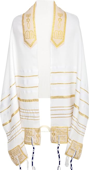The Blessing Tallit, 73X 33 Messianic Prayer Shawl Christian-Messianic Large Tallit With Bag & Brochure