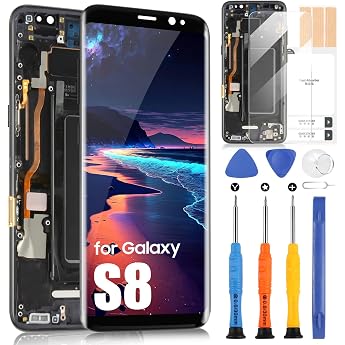 LCD Screen for Galaxy S8 G950F SM-G950F SM-G950W Flat Screen | LCD Screen for Samsung S8 G950F SM-G950F SM-G950W SM-G950K 5.8