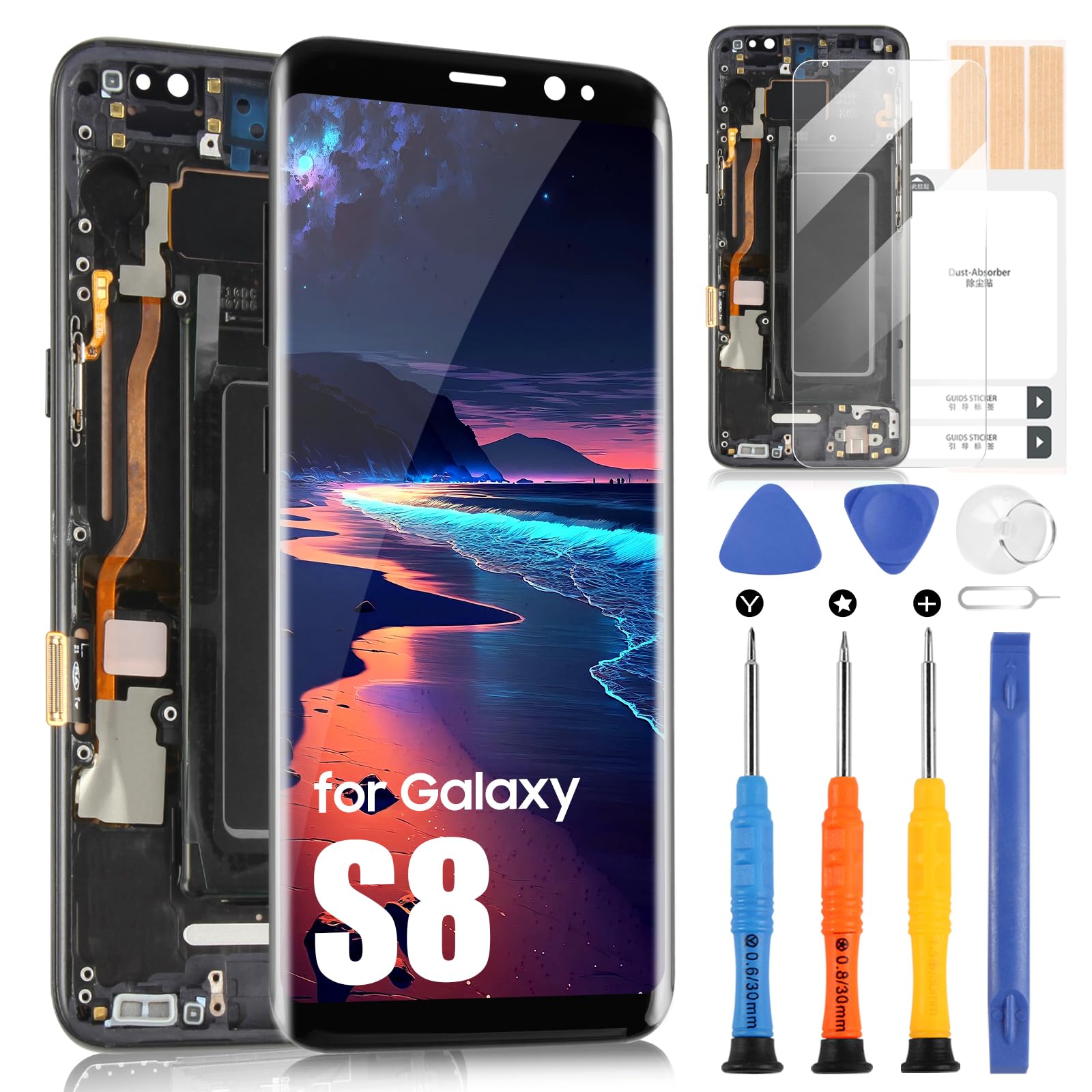 LCD Bildschirm für Samsung S8 LCD Display für Samsung Galaxy S8