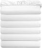 Elegant Comfort Ultra Soft Bulk Pack of 6 Bottom Fitted Sheets - 1500 Premium Hotel Quality Microfiber 6 Pack Fitted Sheets - Deep Pockets up to 16 Inches, Twin Size, Aqua
