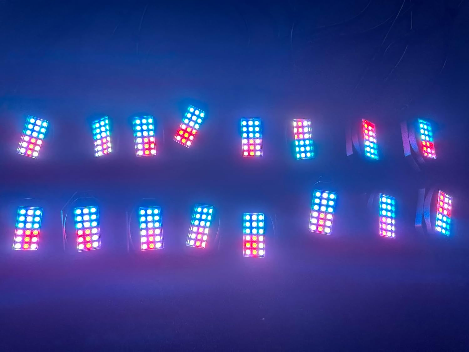 SDO 16Pods Dream Color Chase RGB LED Rock Lights Underbody Underglow Lights for Off Road Truck RZR Auto Car ATV SUV Waterproof High Power Neon Trail Rig Lights Shockproof (16)