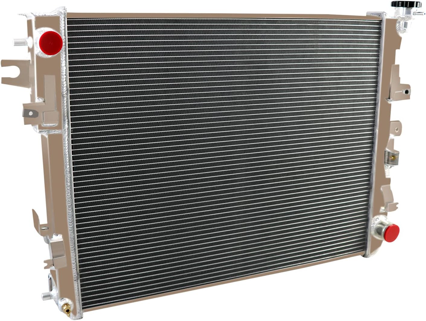 3 Row Radiator For 2011-2018 Ram 1500/2500/3500 & 2009-2010 Dodge Ram 1500/Ram 2500 All Aluminum Radiators + Shroud + Fan + Relay