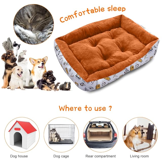 Foto 5 de 6 de PETCUTE Cesta para Perro cómoda, Lavable, cojín para Perros y Gatos, Lavable a máquina