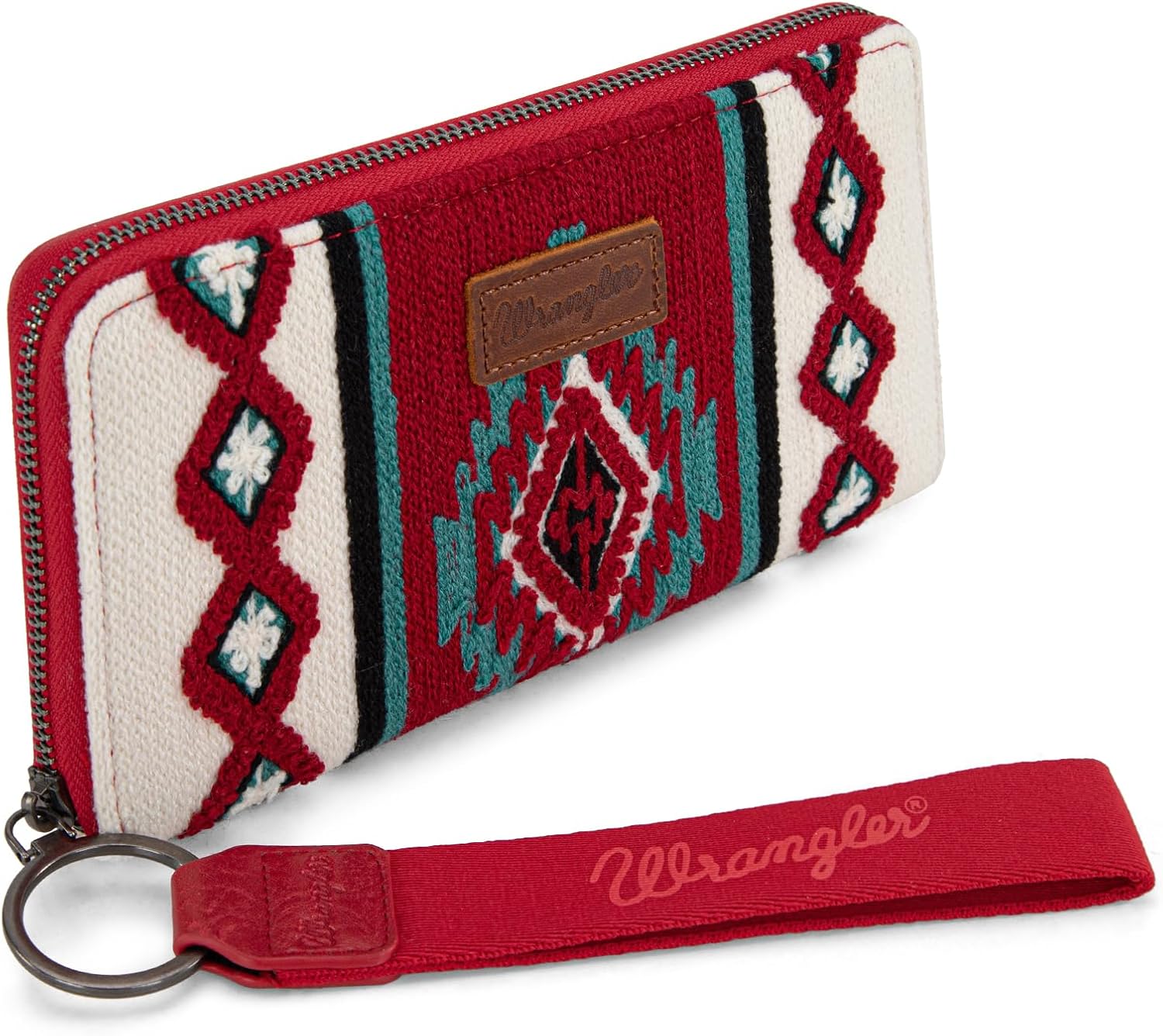Montana West X Wrangler Wristlet Wallet Western Aztec Womens Wallet Large Capacity Long Purse RFID Clutch Purse Credit Card Holder for Women